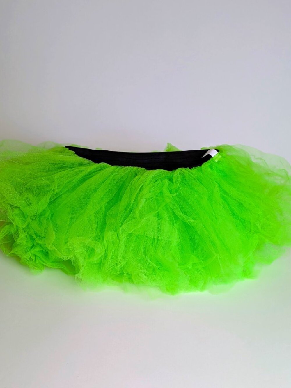 Neon Lime Green Tulle Tutu Skirt - Fluffy Layered Rave Dance Costume One Size